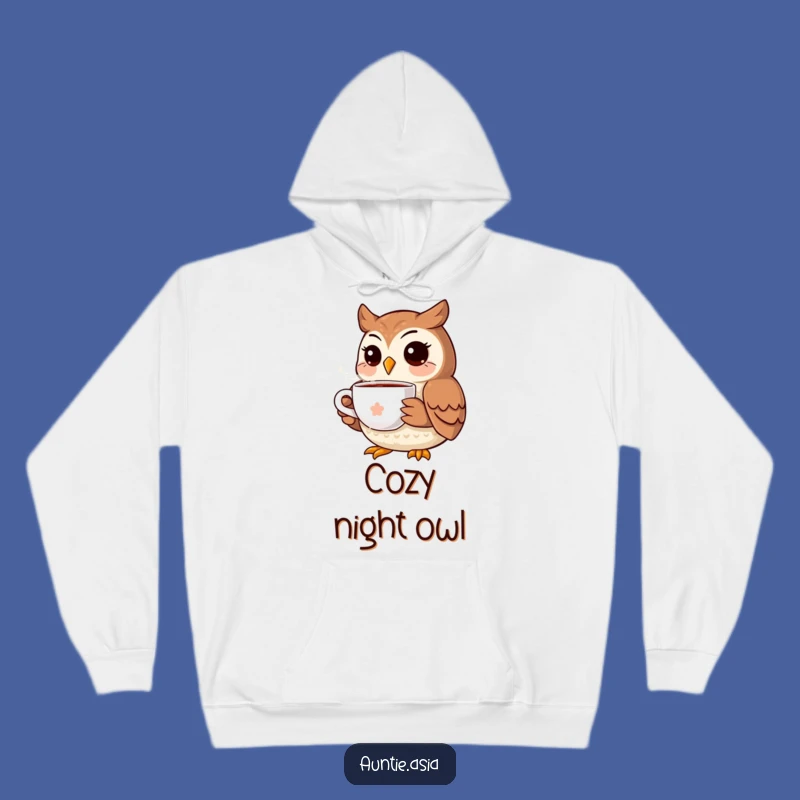 Cozy Funny Owl's Tea Hoodie: Snuggle Up with This Funny Comfort Wear