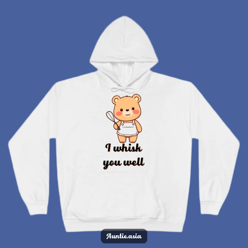 Funny Bear Baker Hoodie: Cozy Up with a Friendly Whisking Chef