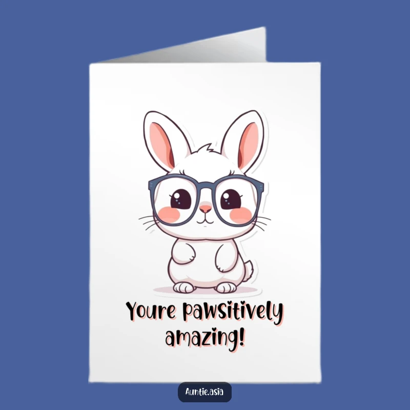 Free Printable Congrats Card: Rabbit's Discovery - Humorous Downloadable Gift