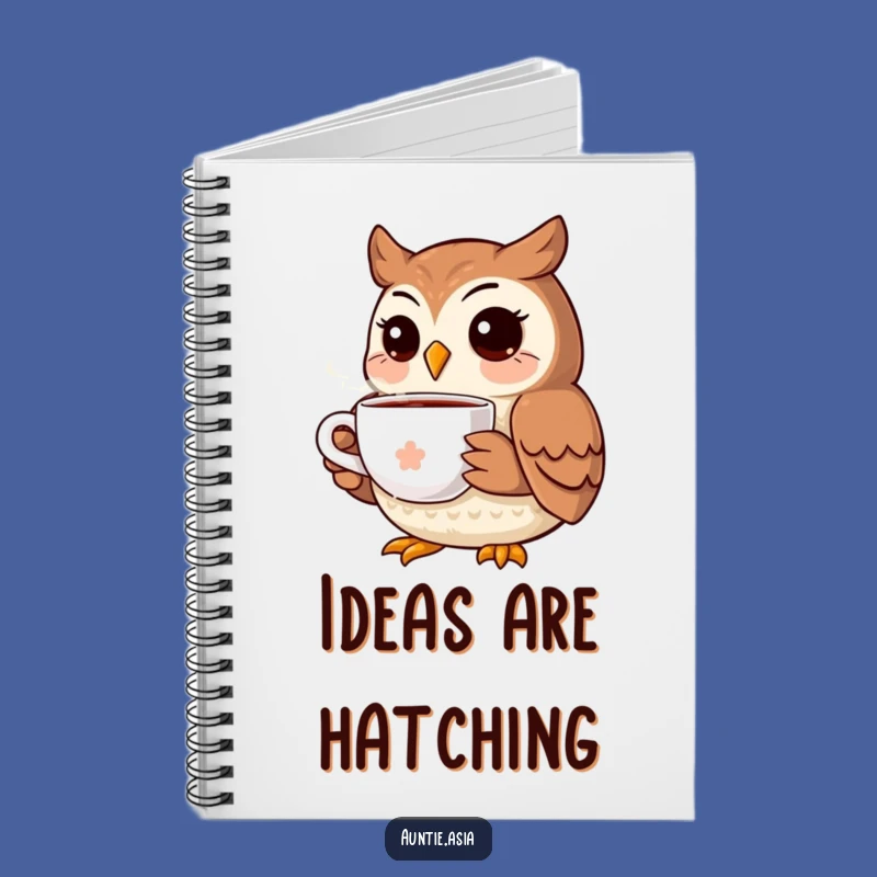 Funny Owl's Wise Thoughts Notebook: Jot Down Ideas with a Smile