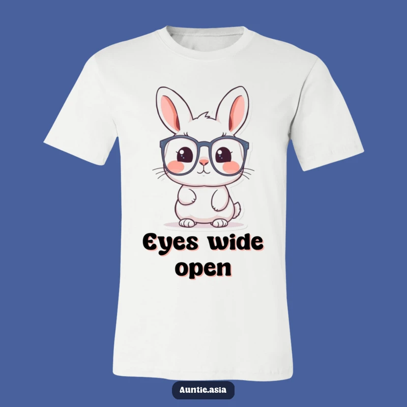 Curious Rabbit's Discovery T-Shirt: Explore in Funny Style